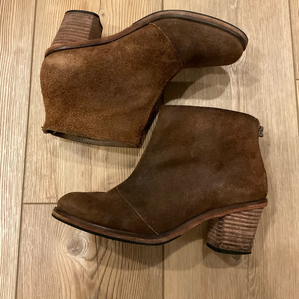 J. Shoes Suede Heeled Booties - Picture 5 of 12